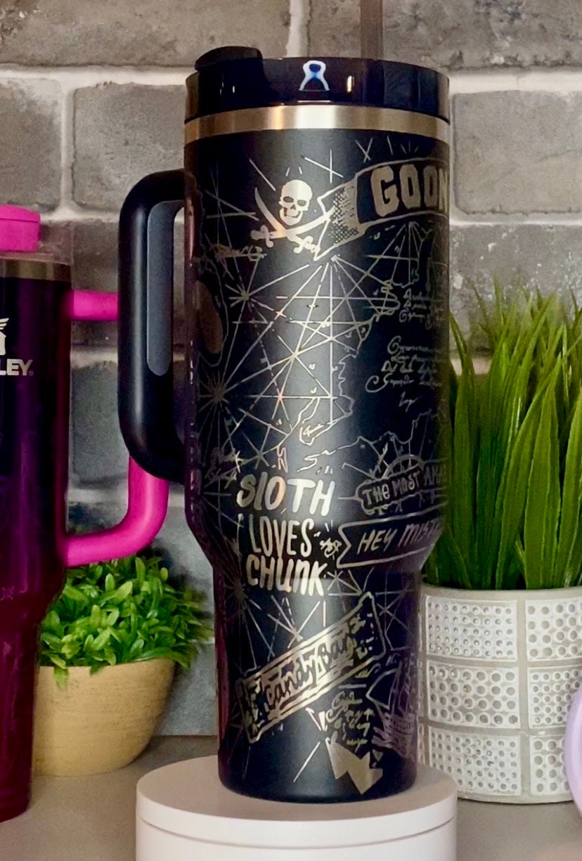 Goonies Laser Engraved Tumbler