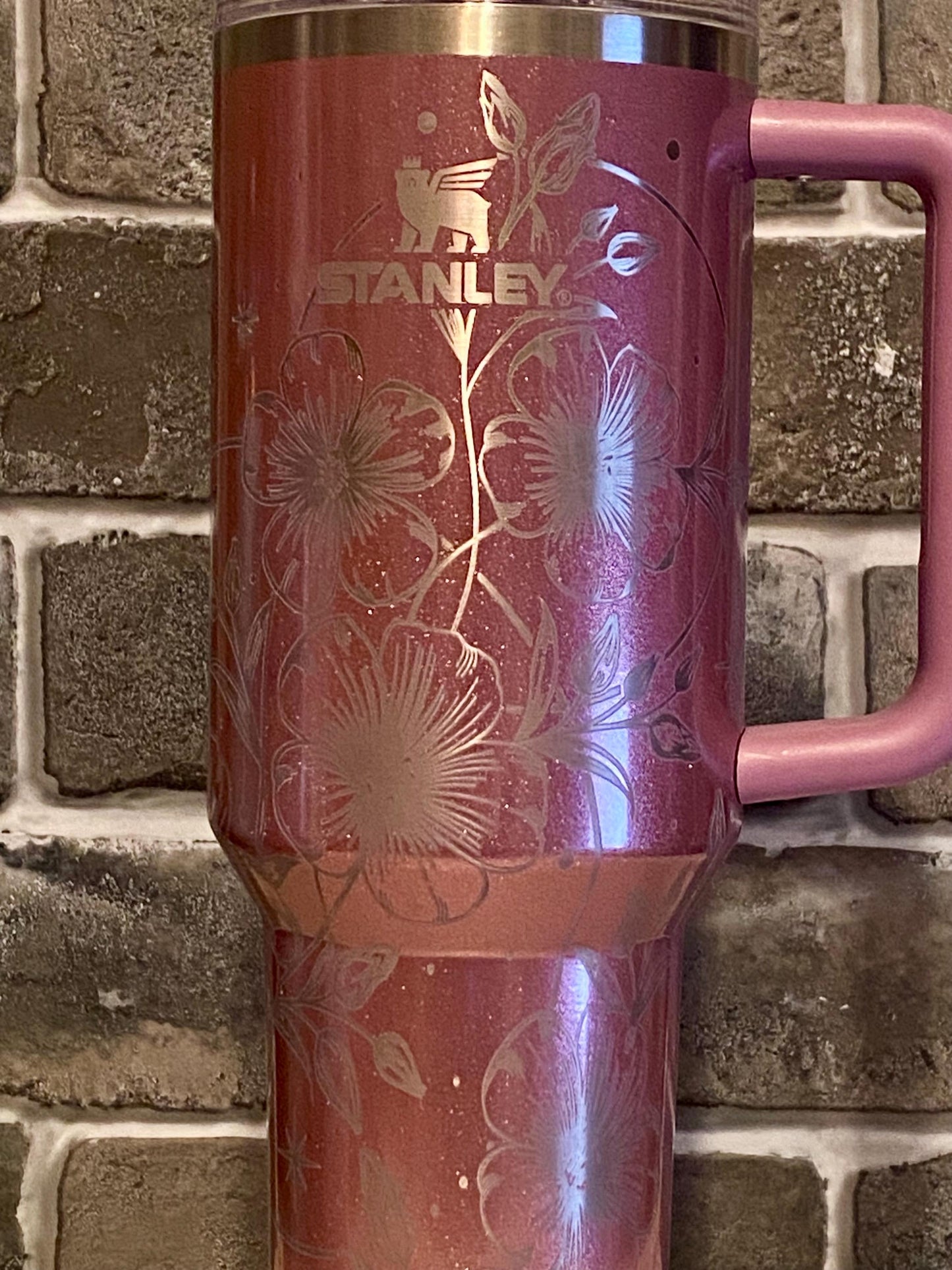 Boho Floral Laser Engraved Tumbler - Custom Floral Drinkware - Perfect Gift for Flower Lovers, Birthdays, and Special Occasions