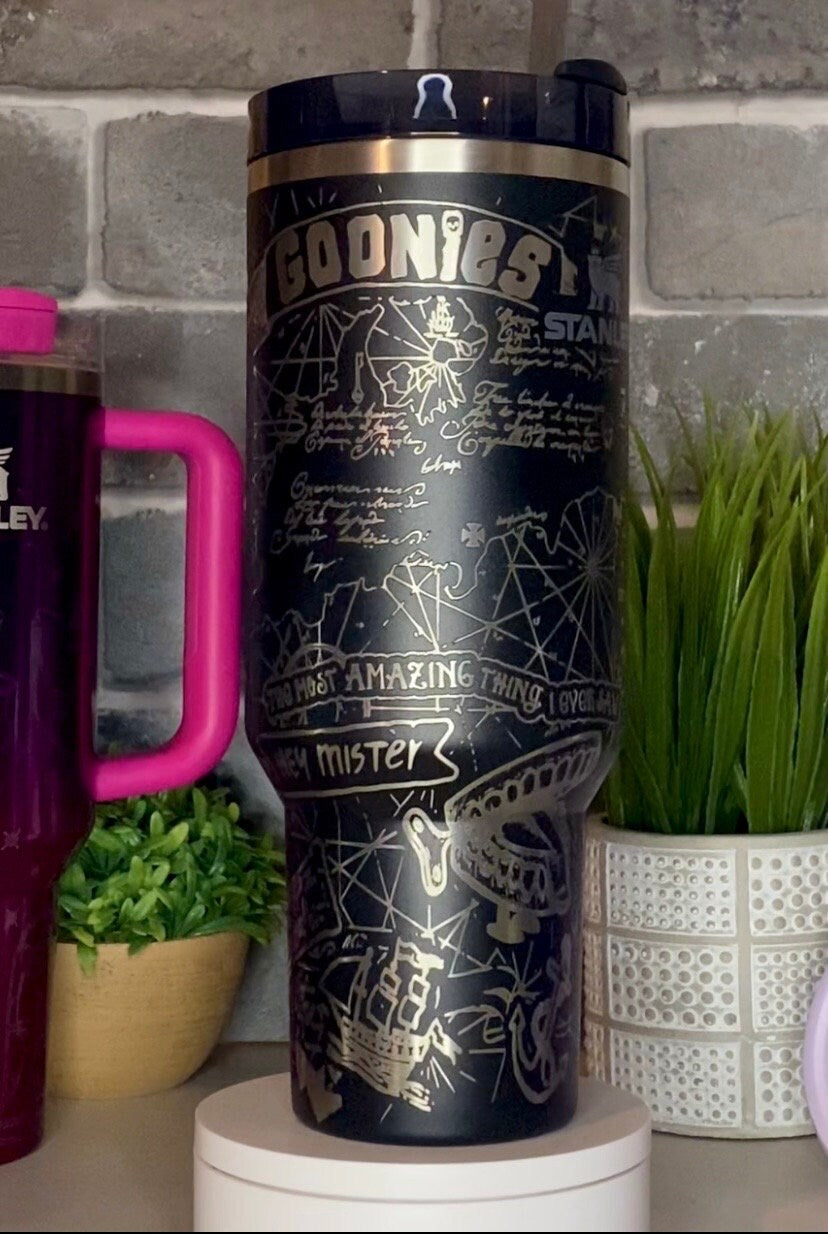 Goonies Laser Engraved Tumbler