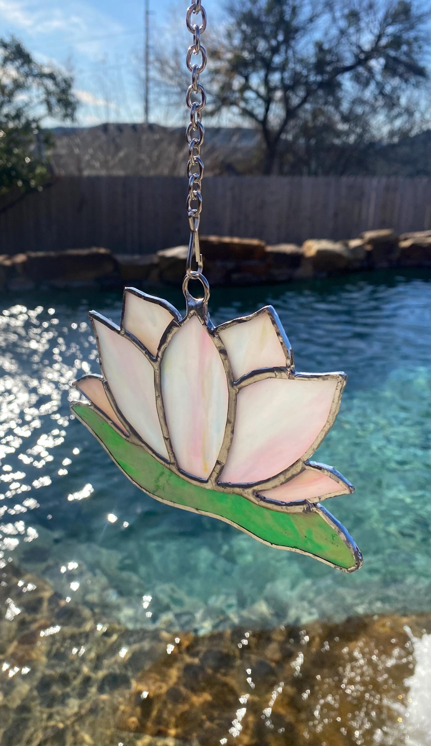 Stained Glass Lotus Flower