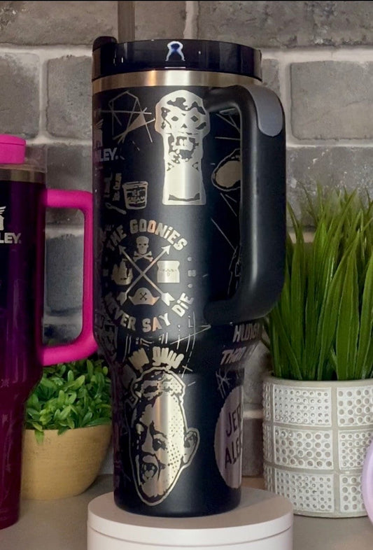 Goonies Laser Engraved Tumbler