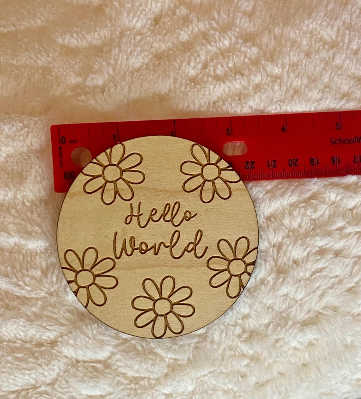 Daisy Acrylic Baby Milestone Discs – Floral Baby Monthly Milestone Markers – Newborn Photo Prop – Baby Shower Gift