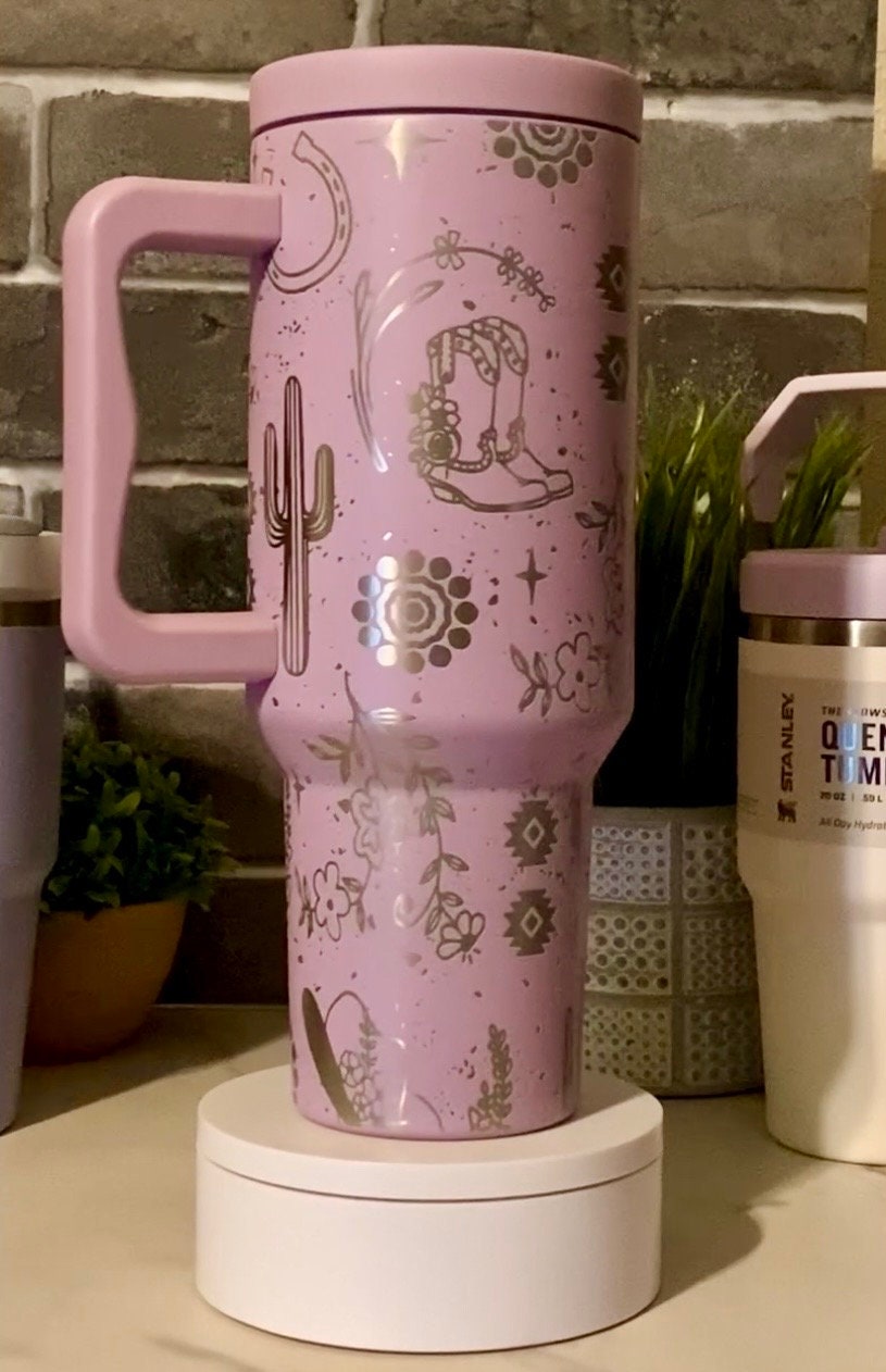 Western Laser Engraved Tumbler