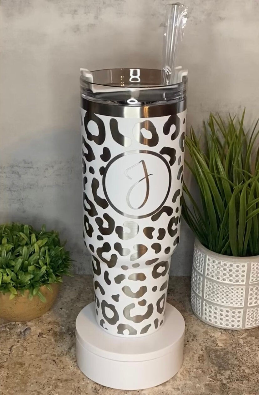 Leopard Print Full Wrap Design Laser Files for 40oz Tumblers - File Only