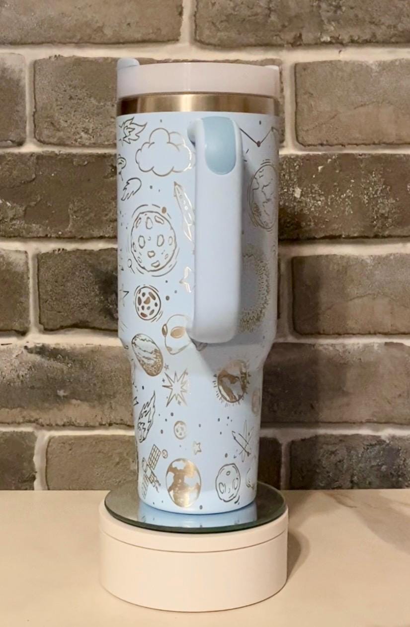 Outer Space Theme Laser Engraved Tumbler