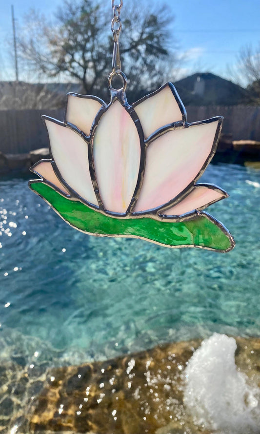 Stained Glass Lotus Flower